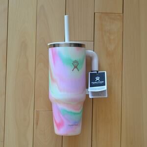 NWT Hydro Flask Limited Edition Pink Tie Dye Thermal Cup Tumbler